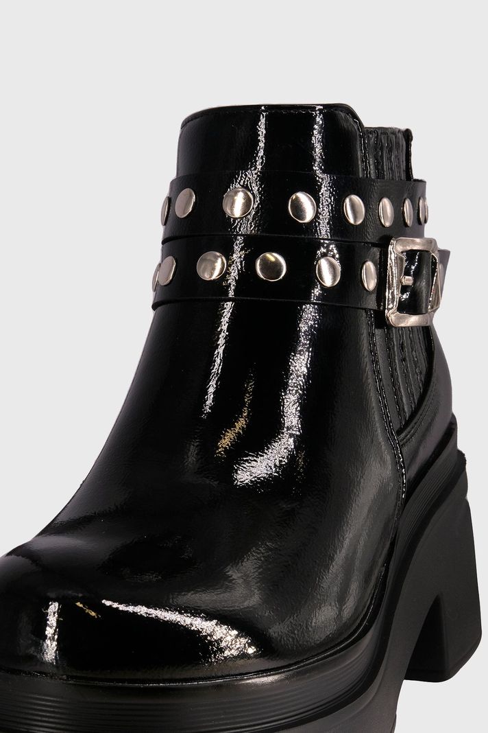 Botin Charme Negro Charol Alquimia-3