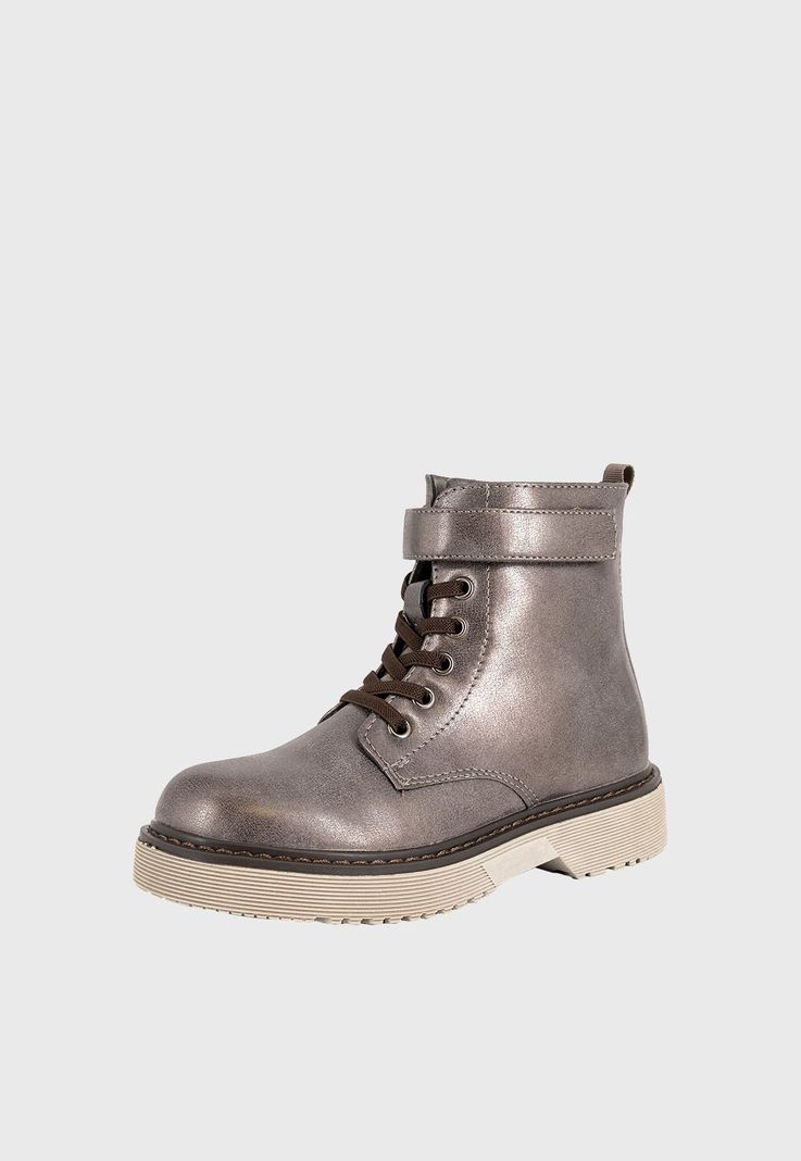 Botin Danica Plateado Bamboo-0