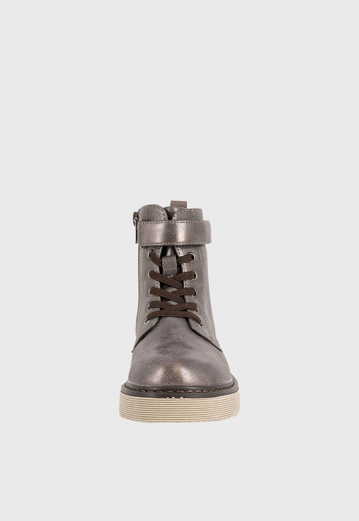 Botin Danica Plateado Bamboo-2