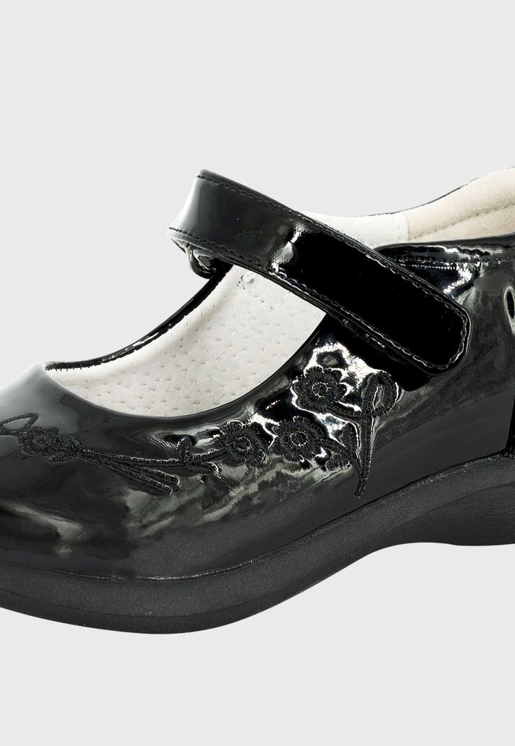Zapato Cueca Nemésis Negro Charol Bamboo-3