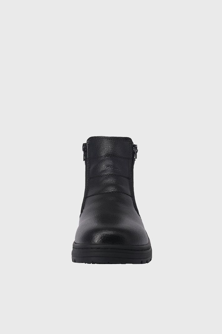 Botin de Cuero con Chiporro Aegir Negro London Adixt-2