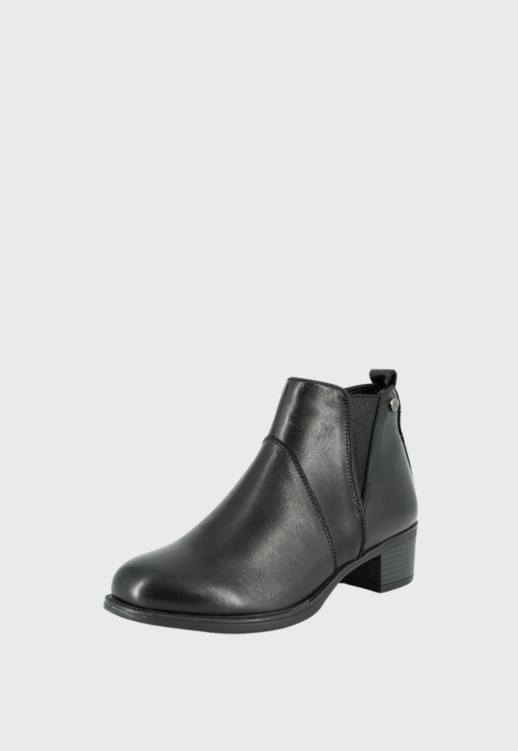 Botin de Cuero Lady Negro Alquimia-0