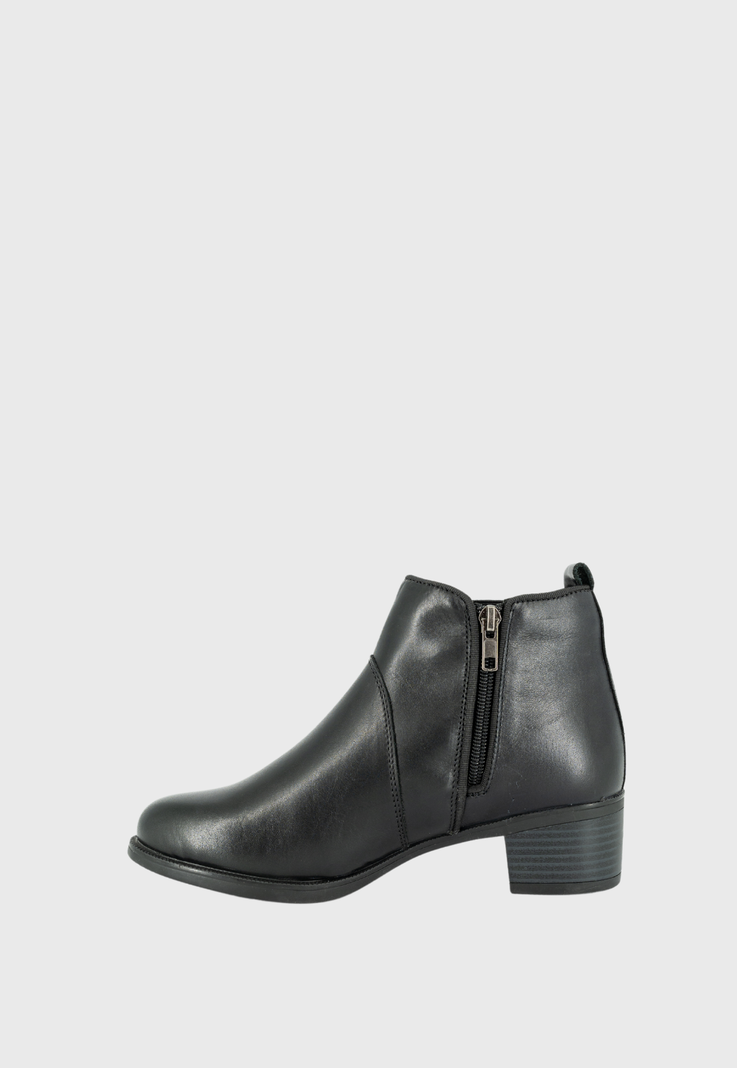 Botin de Cuero Lady Negro Alquimia-3