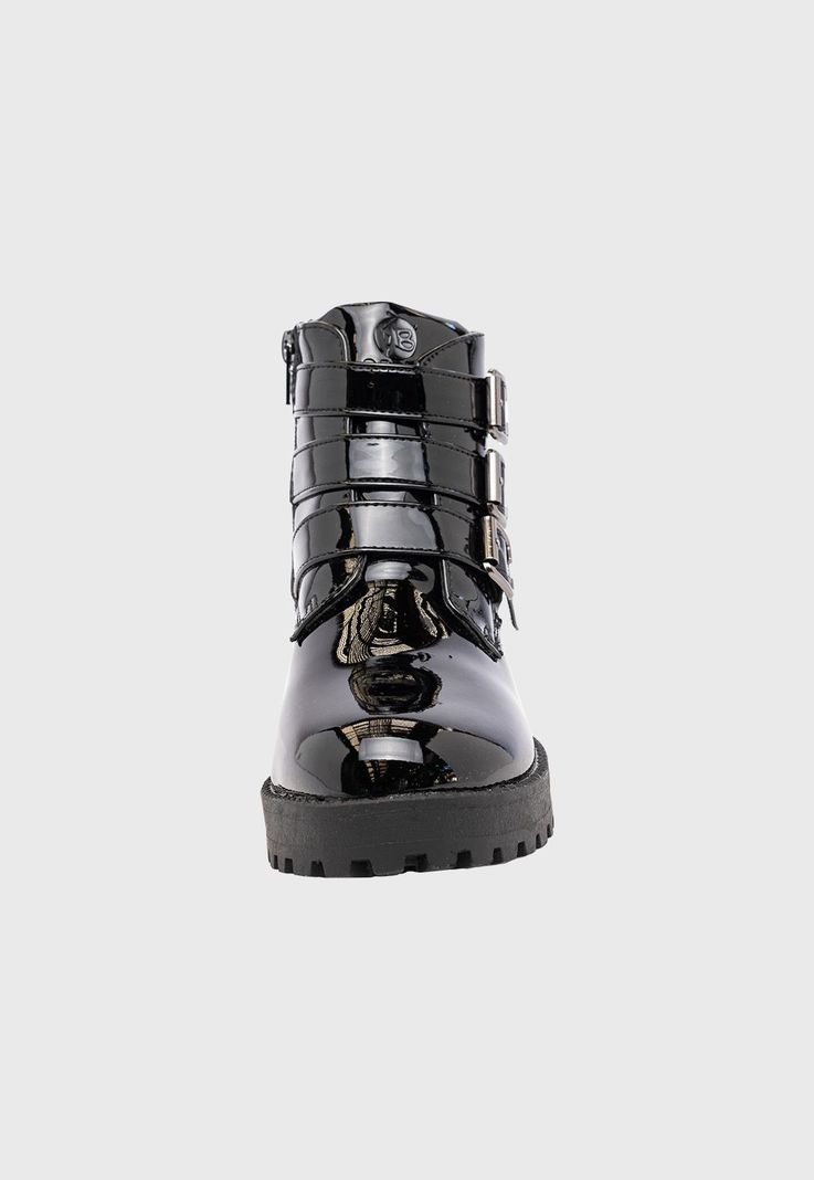 Botin Yeni Negro Charol Bamboo-2