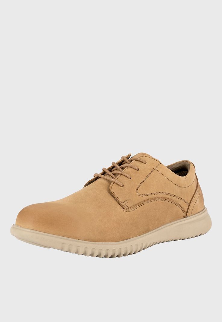 Zapato de Cuero Casual Pikes Khaki London Adixt-0