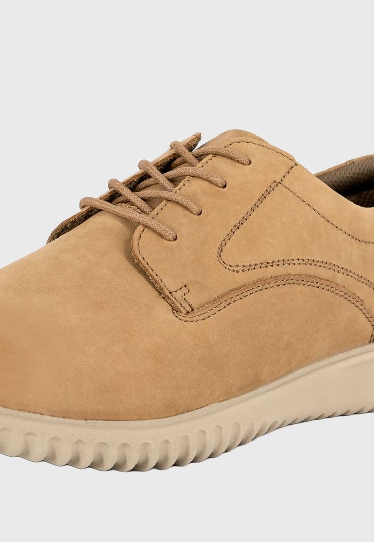 Zapato de Cuero Casual Pikes Khaki London Adixt-3