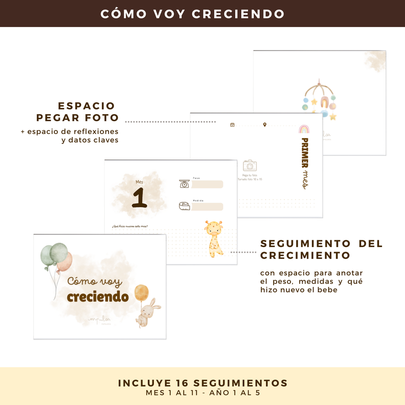 Álbum de Fotos y Recuerdos para Bebés - Mis Primeros Recuerdos Niño-2