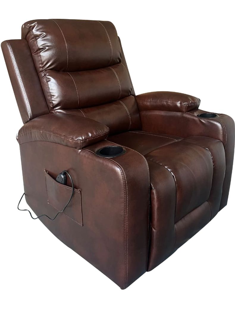 BERGERE BIG BOSS MASAJE Y ELEVACION RECLINABLE ELECTRICO CHOCOLATE-2