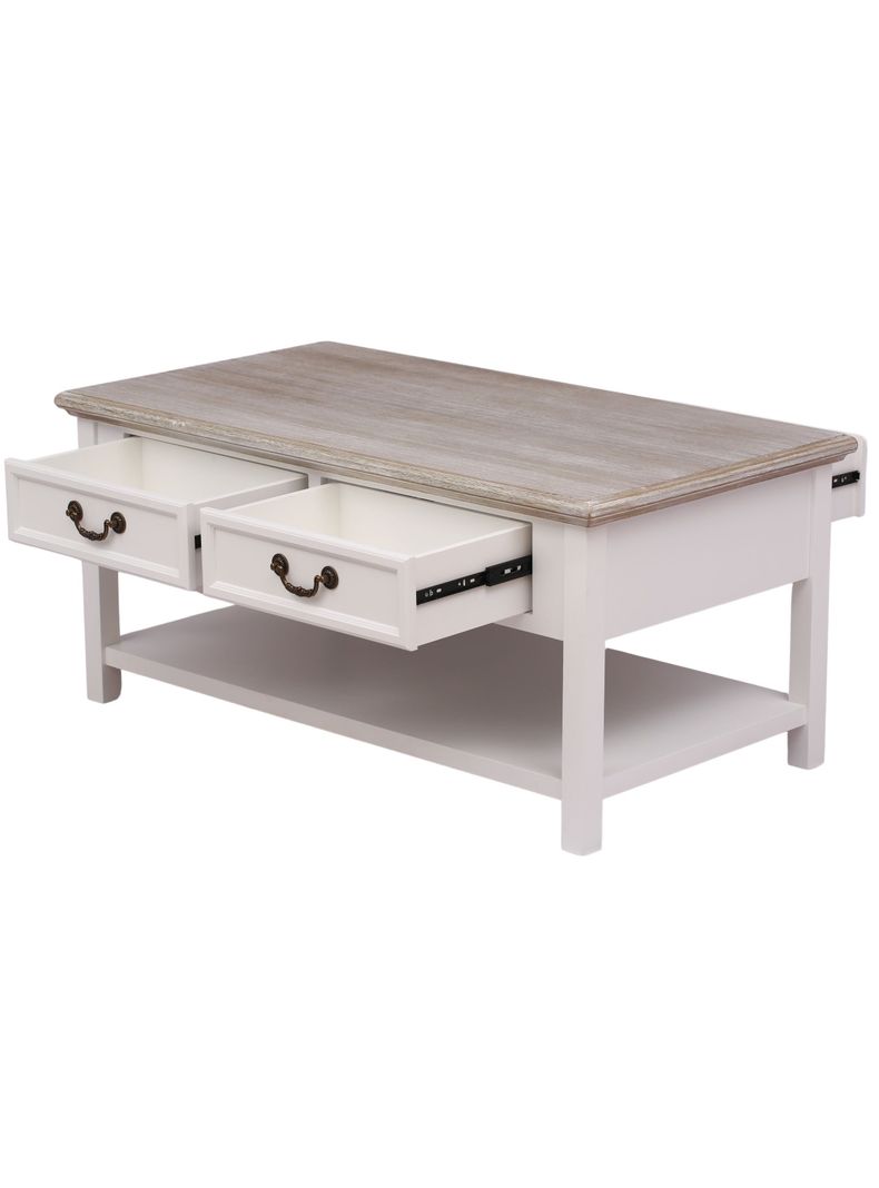 MESA CENTRO CLASICO BLANCO CUBIERTA ALBAYALDE -1