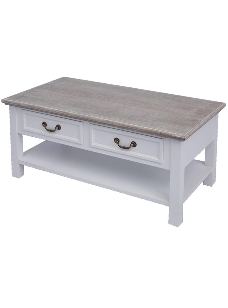 MESA CENTRO CLASICO BLANCO CUBIERTA ALBAYALDE -2
