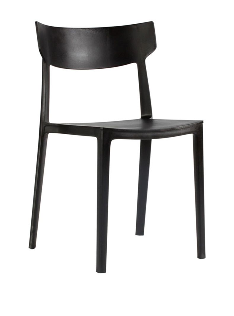 Silla terraza monoblock RIO negro-0