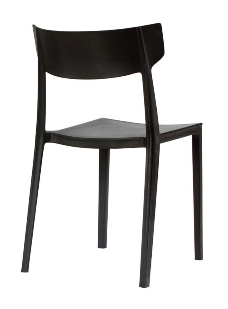 Silla terraza monoblock RIO negro-1