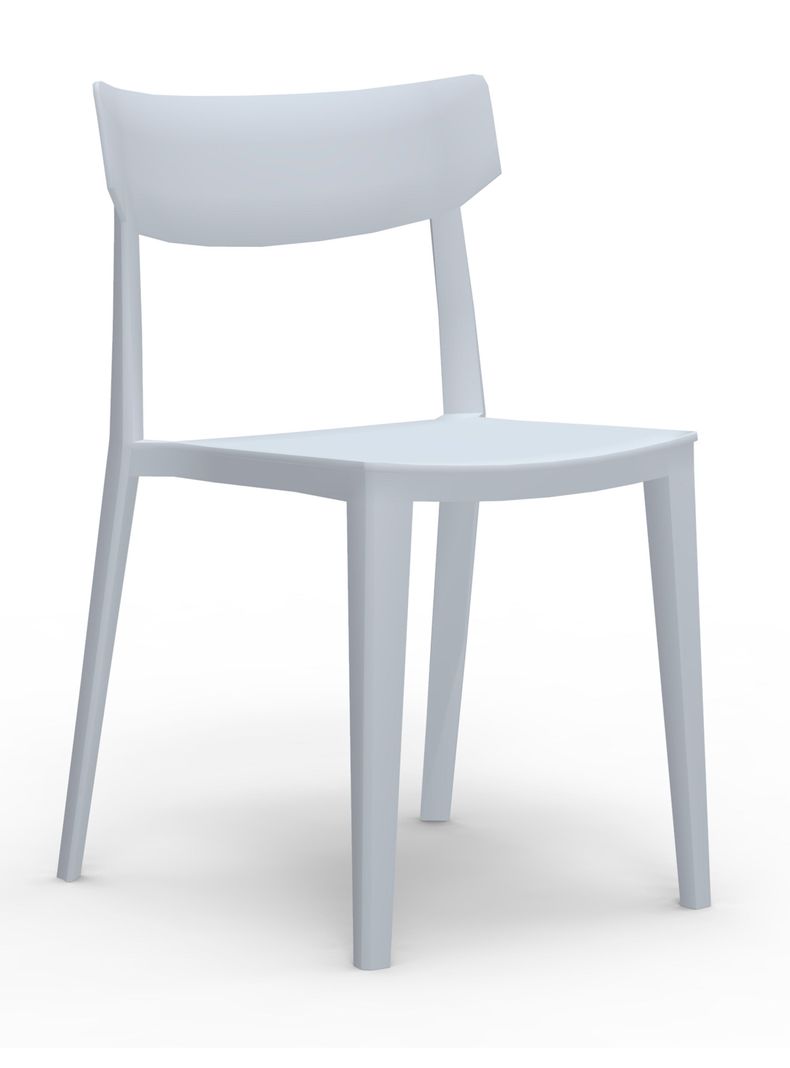 Silla terraza monoblock RIO gris perla-0