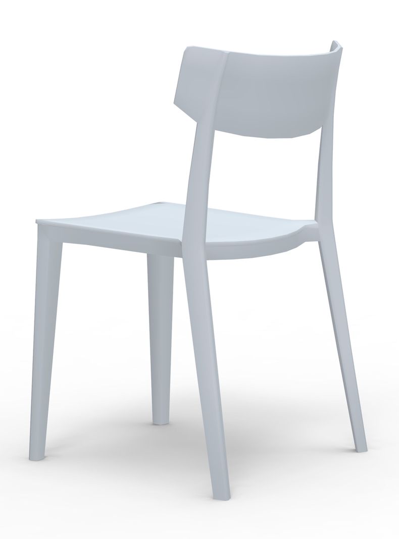 Silla terraza monoblock RIO gris perla-2
