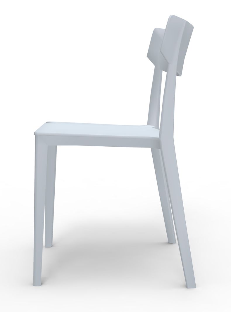 Silla terraza monoblock RIO gris perla-3