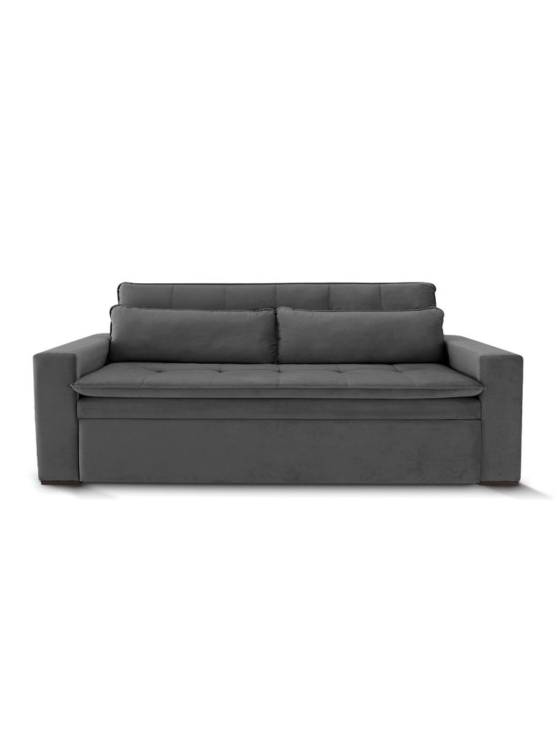 Sofá Cama 2 Cuerpos Londres 170 cm Gris Oscuro-1