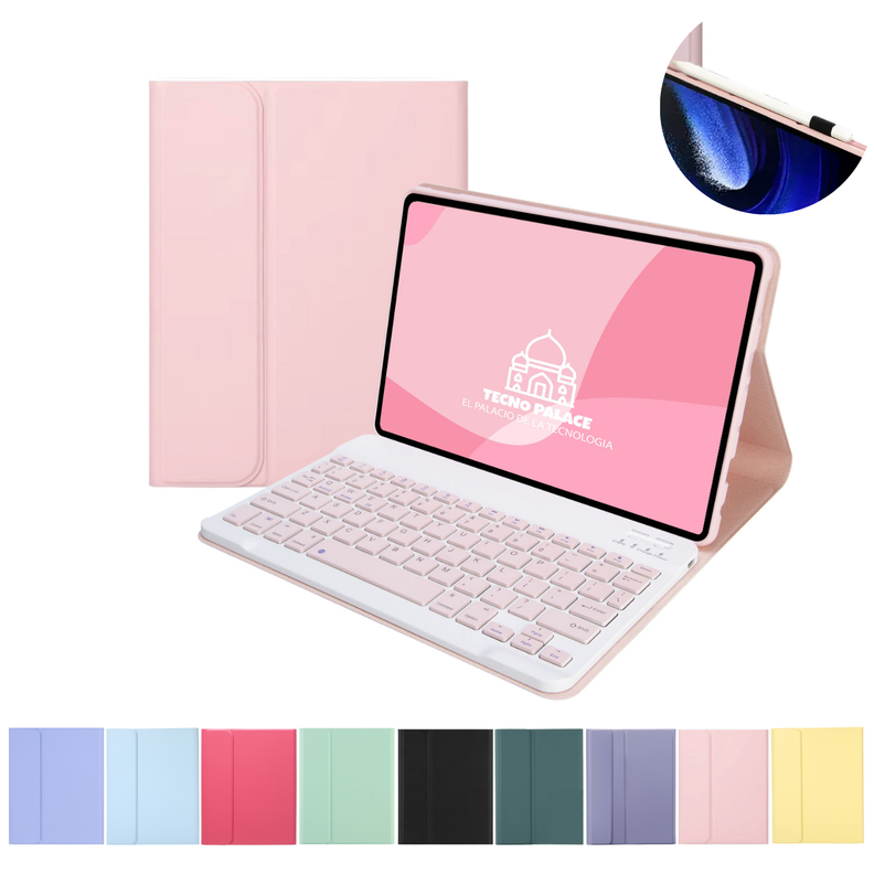 Fundas Con Teclado Para Honor Tab X9 / X8 Pro 2023 Rosado