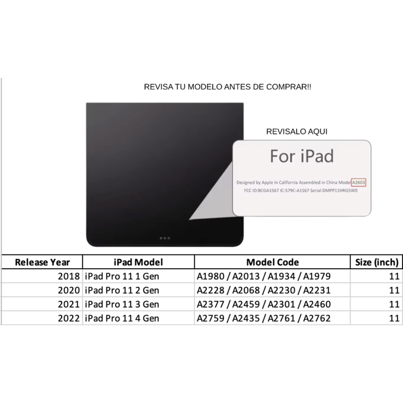 Fundas Con Teclado Premium Para iPad Pro 11 (2018/..20/21/22)-1