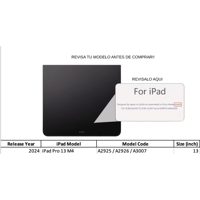 Fundas Con Teclado + Mouse Para iPad Pro 13 (2024)-1