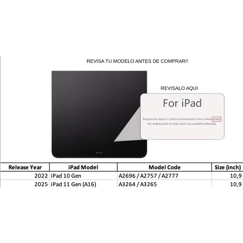 Funda Magic KeyBoard Para Ipad 10Gen / 11 Gen (A16)-1