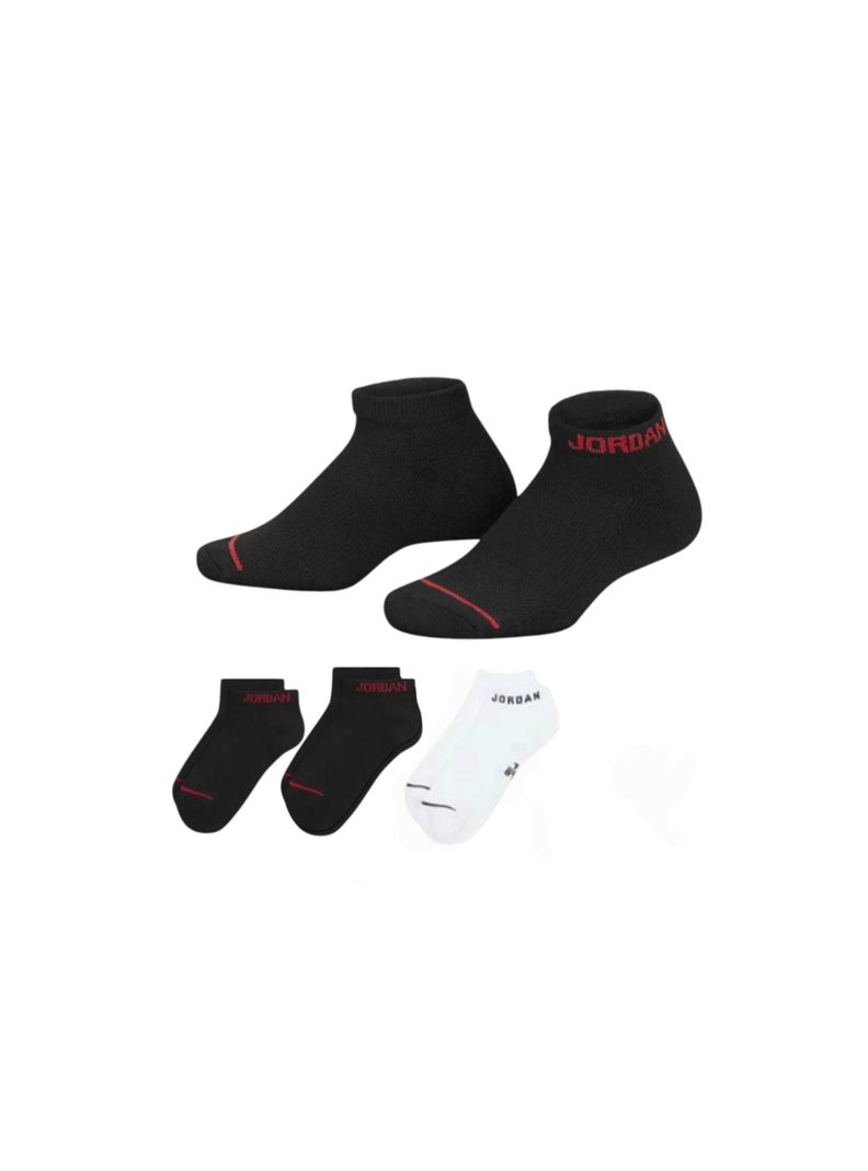 Calcetines Pack x3 Jordan Cortos Unisex Color Negro y Blanco-0