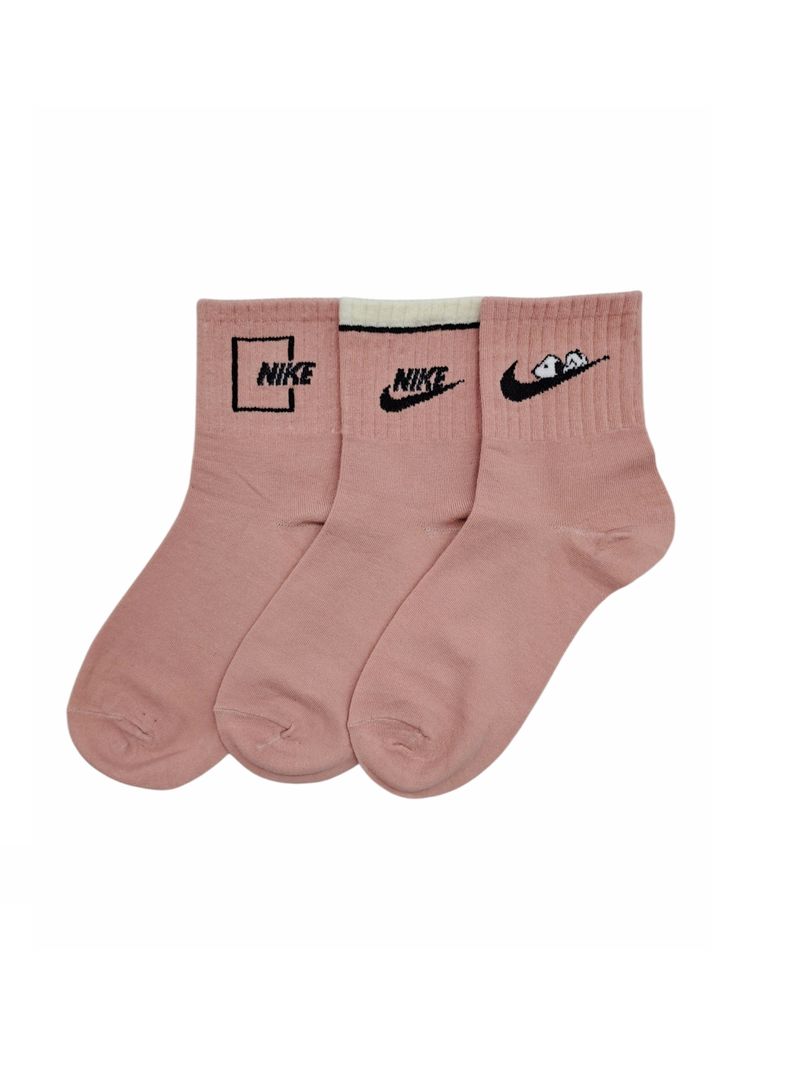 Calcetines Pack x3 Nike Snoopy Color Rosado-0