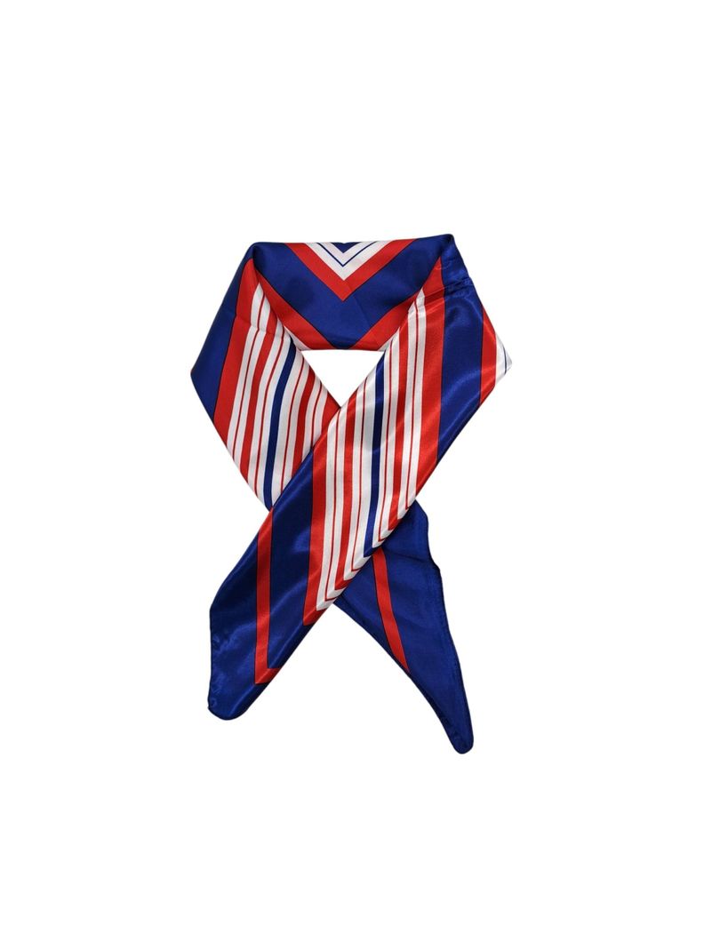 Pañuelo Satinado Mujer Patriot color Rojo Blanco Azul 60 x 60 cms-1