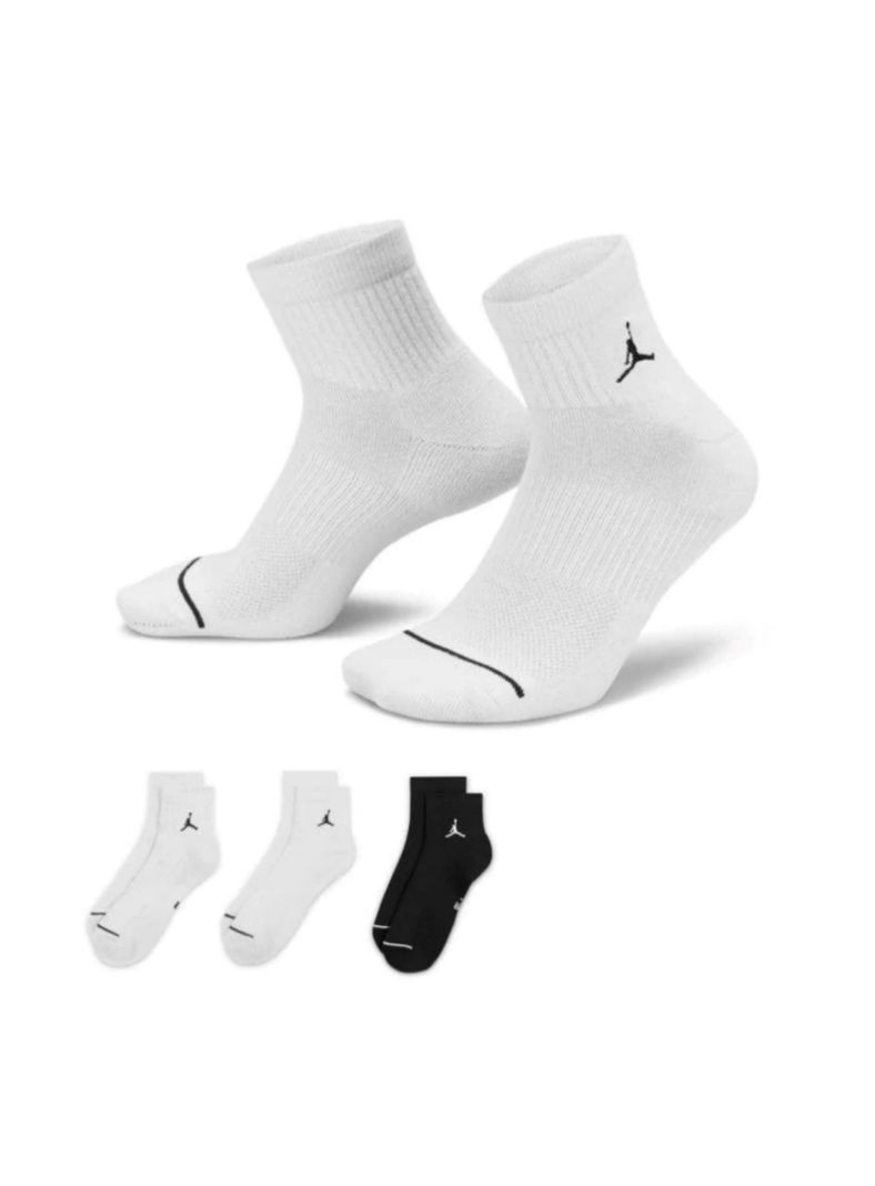 Calcetines Pack x3 Jordan Everyday Dri-Fit  Blanco y Negro-0