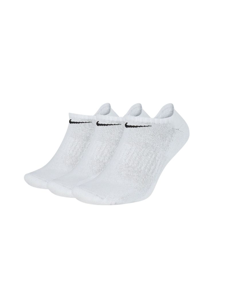 Calcetines x3 Tobilleros Nike Everyday Cushioned Training Blanco-1