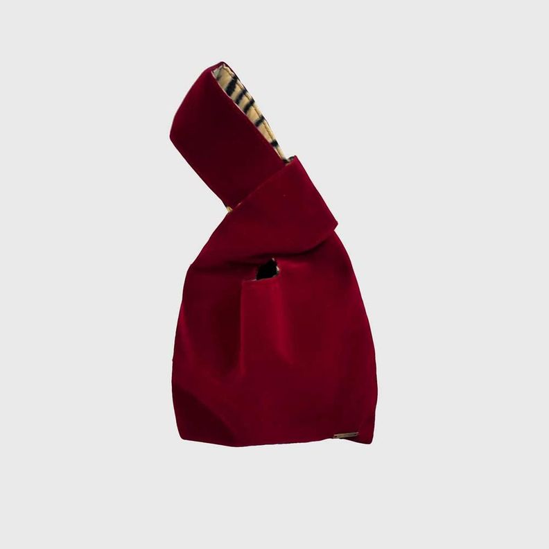 Mini Bolso Zebra Burdeo-0