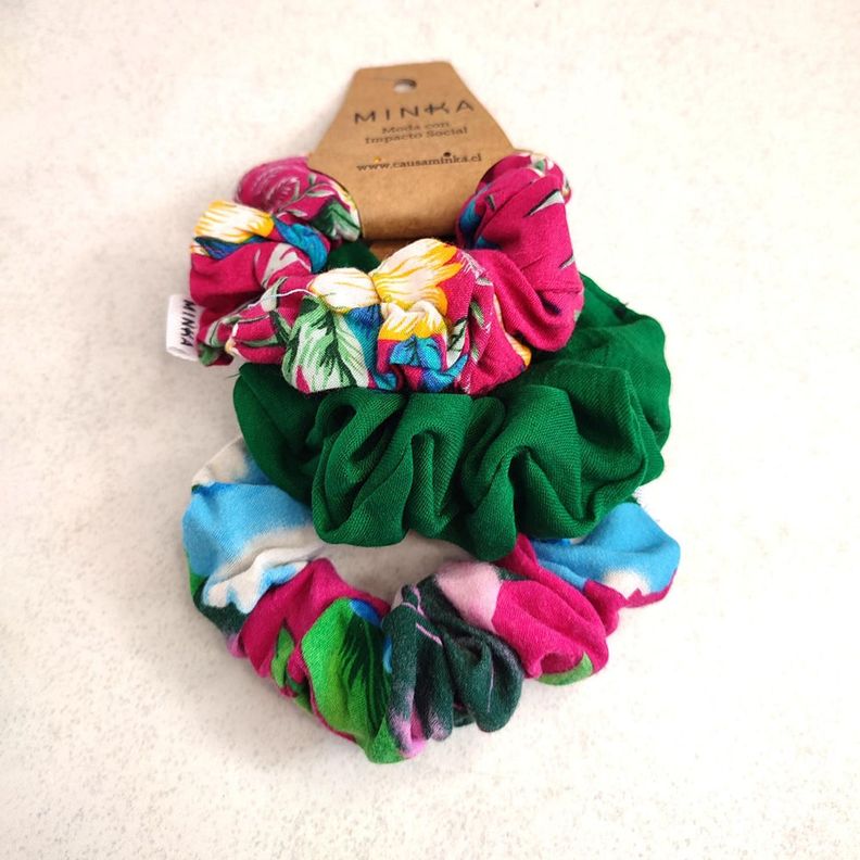 Pack Scrunchies Hibisco-2