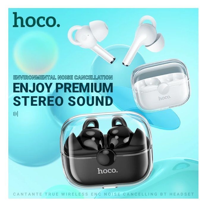 Audífonos Bluetooth Buds ENC v 5,3 In Ear Cristal Case EW22 Black-5