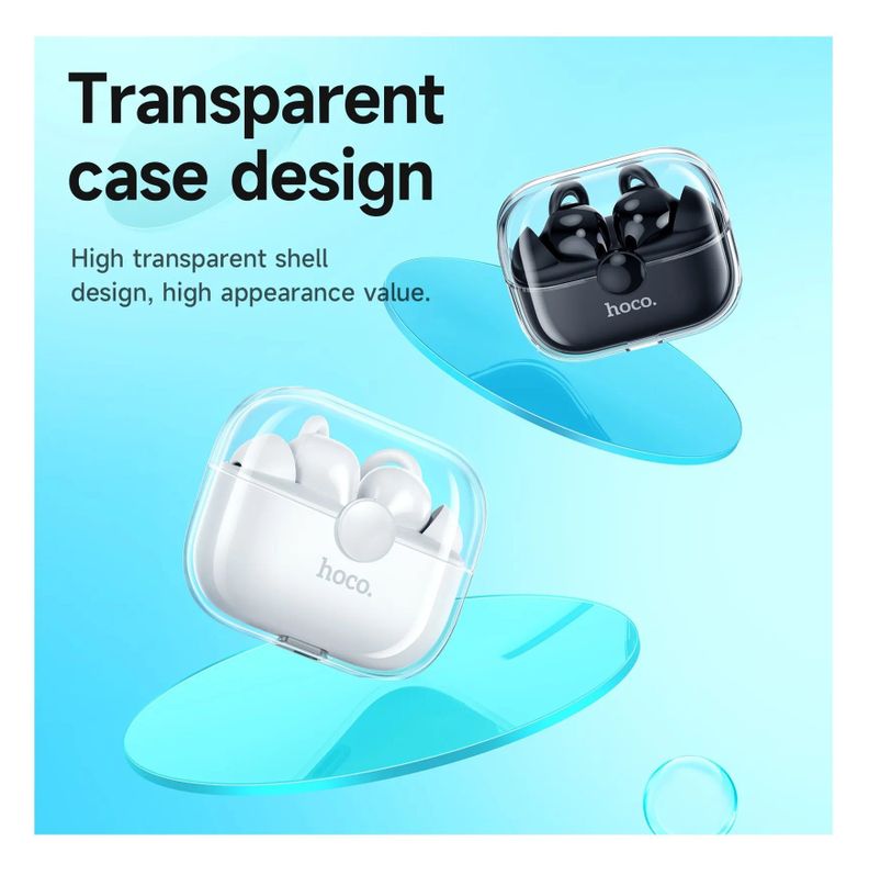 Audífonos Bluetooth Buds ENC v 5,3 In Ear Cristal Case EW22 Black-6