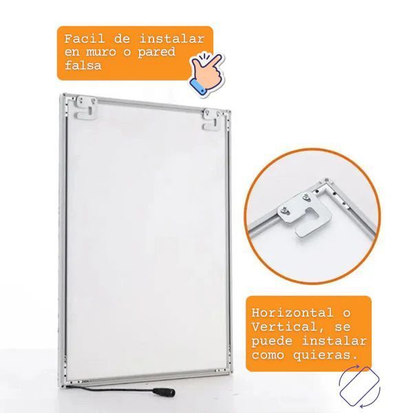 Caja de luz Led panel publicitario 60x85cm-5