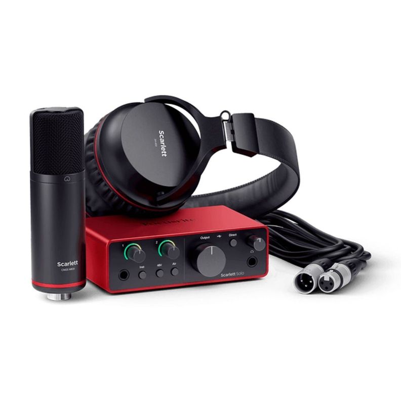 Pack de grabación Focusrite Scarlett Solo Studio Pack 4ta Gen