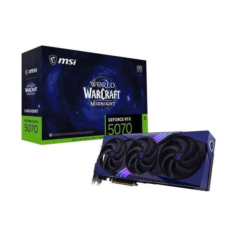 Tarjeta De Video - Msi Wow Midnight Void  - Rtx 5070 - 12gb