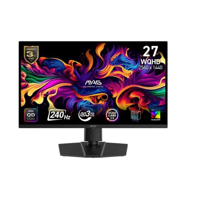 Monitor 27   - Msi Mag 271qp Qd-oled X24 - Wqhd 0,03ms 240hz
