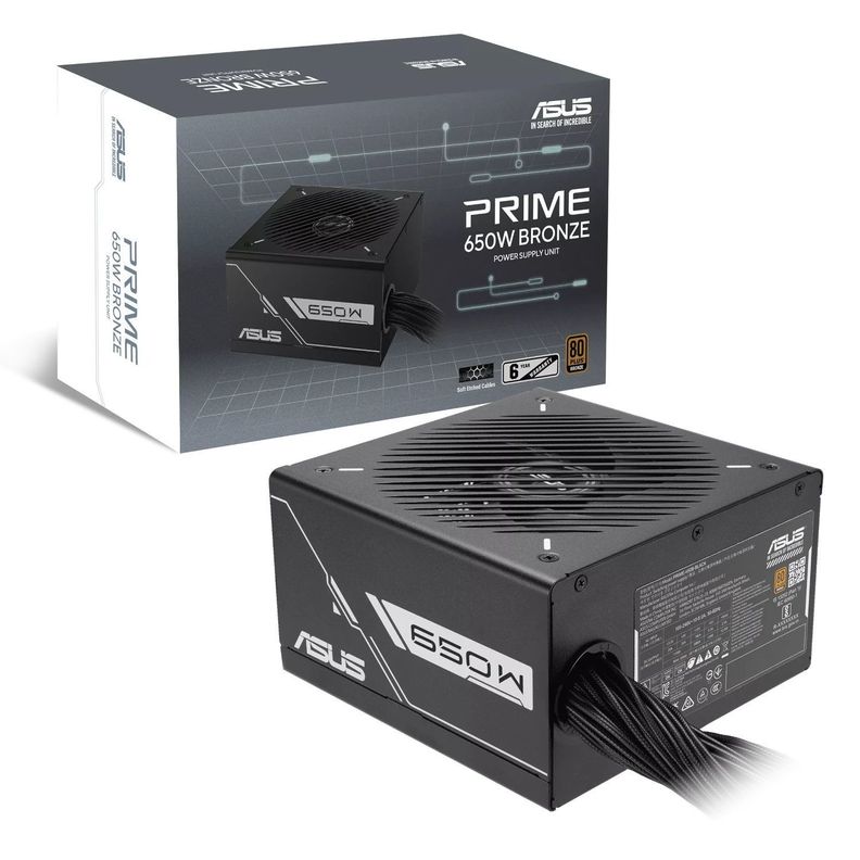 Fuente De Poder - Certificada - Asus Prime-650b - 80 Bronze