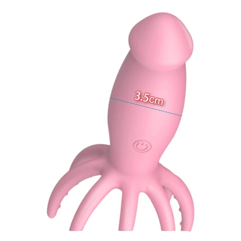 Dildo Consolador Vibrador Con Masajeador De Senos-3