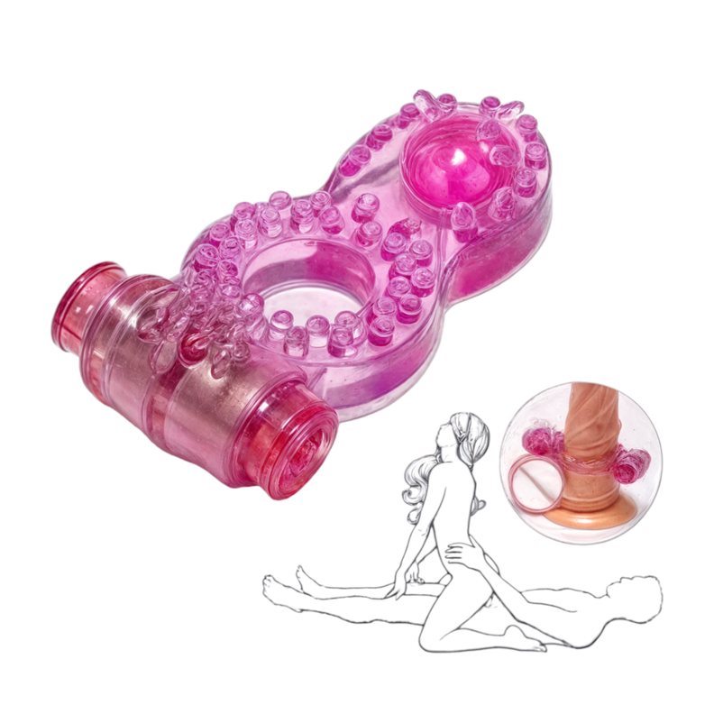 Anillo Vibrador Premium Placentero doble -2
