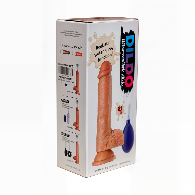 Dildo Ultra Realista Con Función De Pulverización De Agua-4