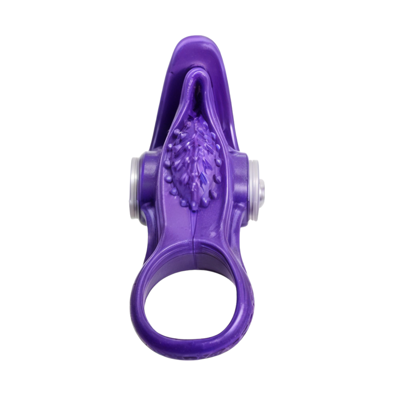 Anillo Vibrador De Silicona Con Lengua-1
