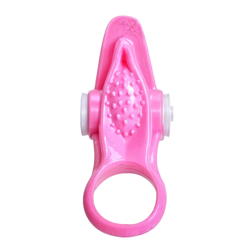 Anillo Vibrador De Silicona Con Lengua-3