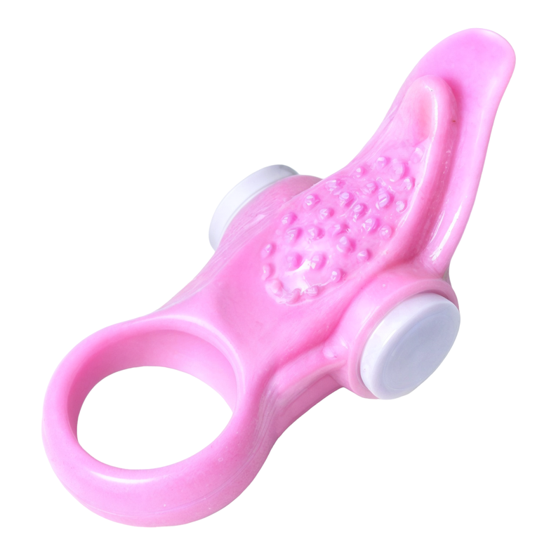 Anillo Vibrador De Silicona Con Lengua-4