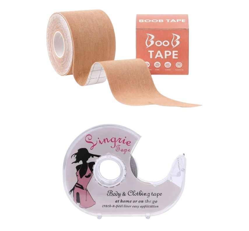  Cinta Levanta Pecho Beige + Cinta Doble Faz-0
