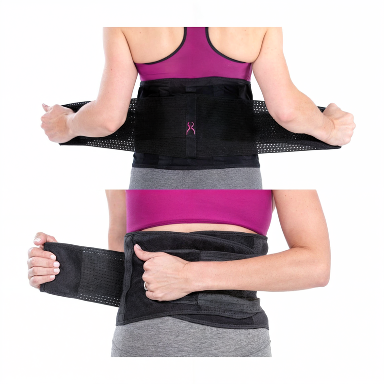 Faja Para Contención Y Compresión De Postura Lumbar Unisex-4