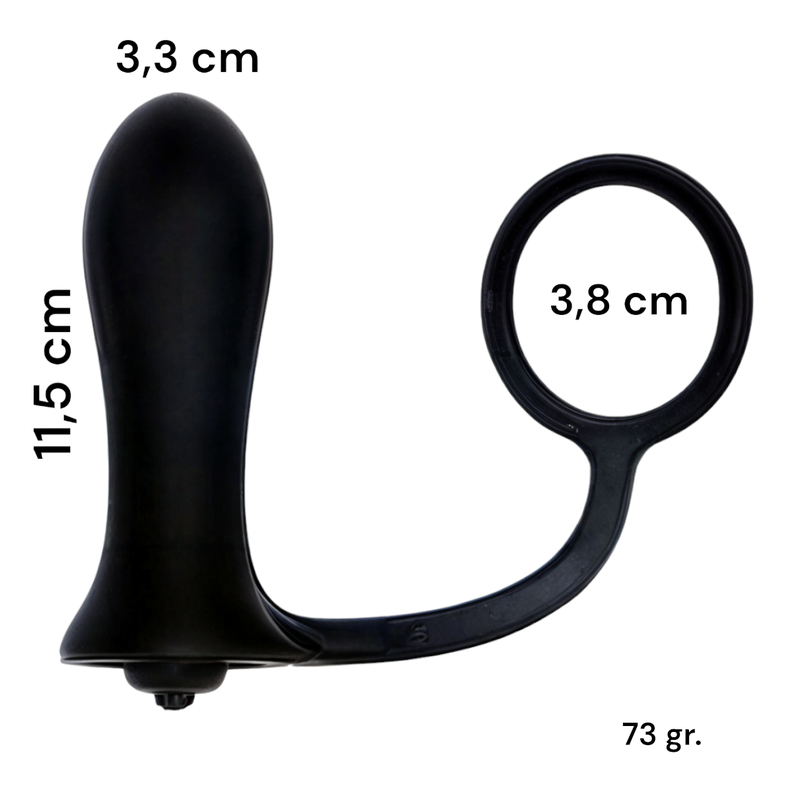 Anillo Vibrador con Tapon Anal-1