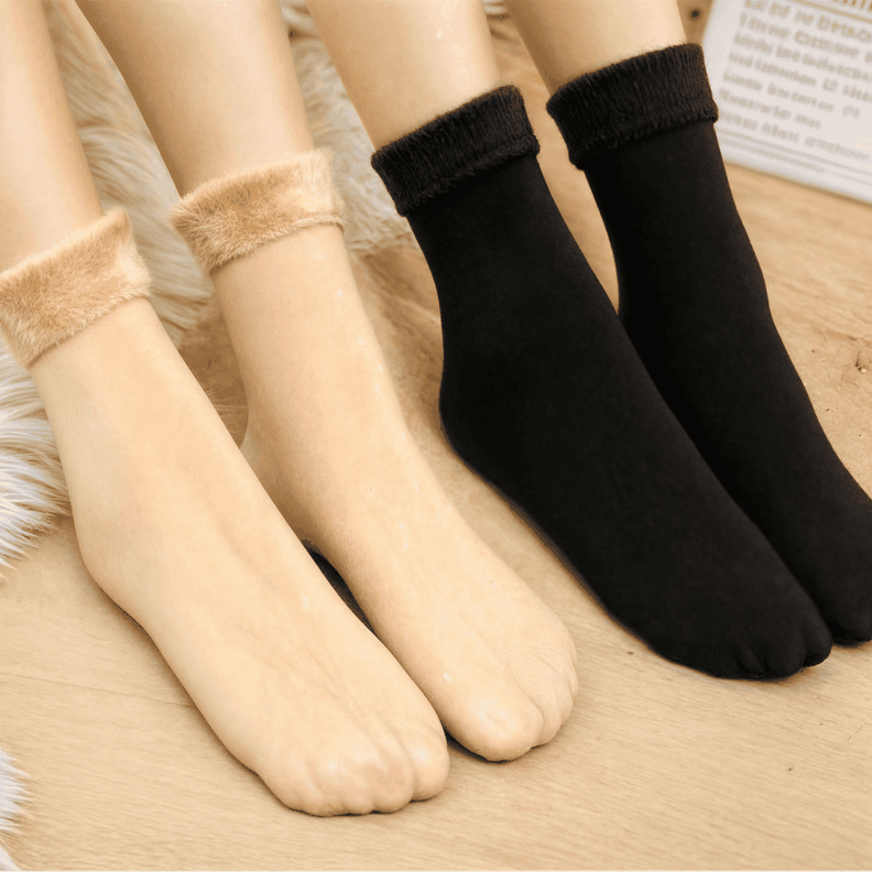 12 Pares Calcetines De Polar Cortos Termicos-4