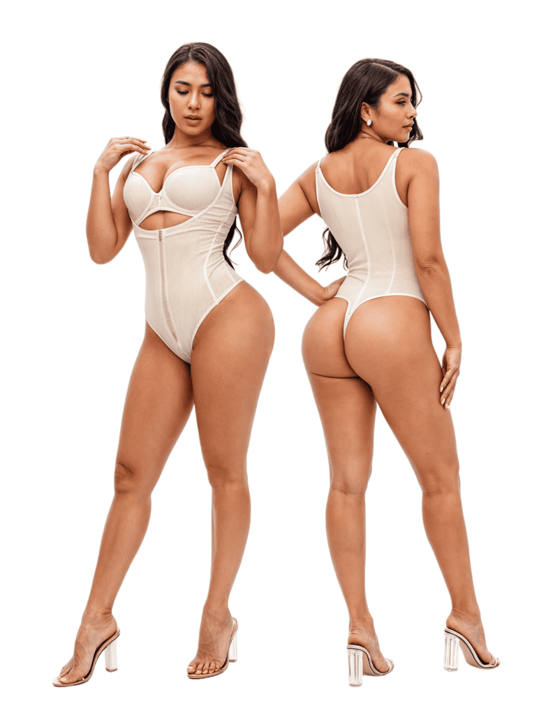 Faja Body Estilo Colombiana Con Cremallera Alta Compresion-2