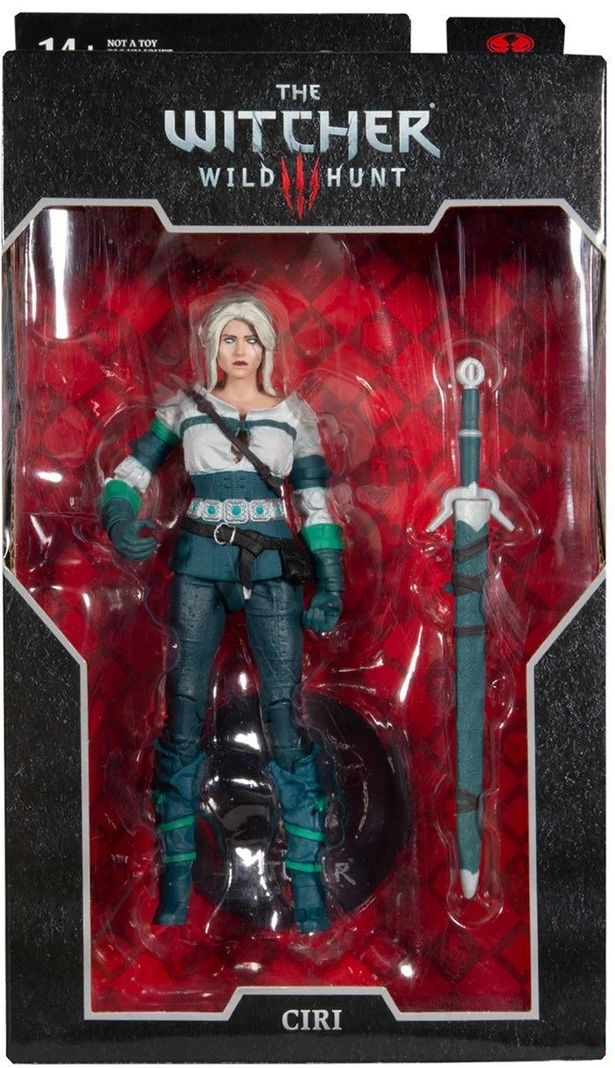 Figura Ciri Elder Blood The Witcher Wild Hunt Mcfarlane Verde Claro
